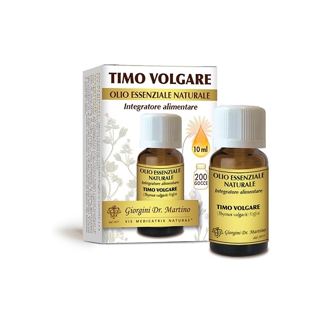 Dr. Giorgini Timo Volgare Olio Essenziale Naturale 10 Ml Dr. Giorgini Timo Volgare Olio Essenziale Naturale 10 Ml