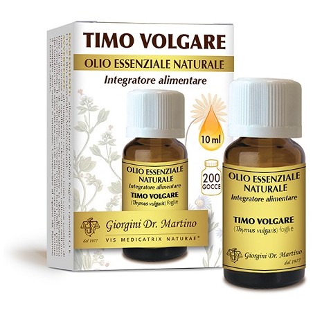 Dr. Giorgini Timo Volgare Olio Essenziale Naturale 10 Ml