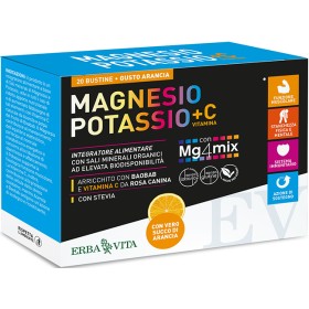 Erba Vita Magnesio Potassio +c Vitamina Gusto Arancia 20 Bustine Da 3,8 G