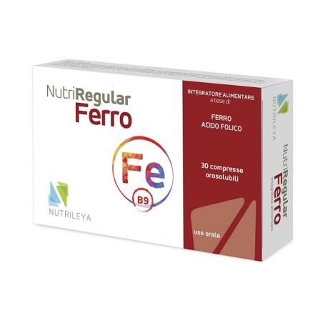 Nutrileya Nutriregular Ferro 30 Compresse Orosolubili Nutrileya Nutriregular Ferro 30 Compresse Orosolubili