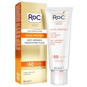 Roc Fluido Solare Viso Spf 50+ Anti-rughe Levigante 50 Ml