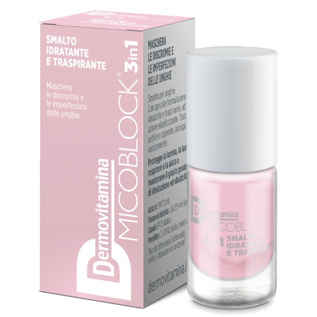 Pasquali Dermovitamina Micoblock 3 In 1 Smalto Idratante E Traspirante Rosa Chiaro 5 Ml Pasquali Dermovitamina Micoblock 3 In 1 Smalto Idratante E Traspirante Rosa Chiaro 5 Ml