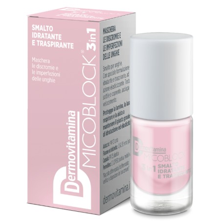 Pasquali Dermovitamina Micoblock 3 In 1 Smalto Idratante E Traspirante Rosa Chiaro 5 Ml Pasquali Dermovitamina Micoblock 3 In 1 Smalto Idratante E Traspirante Rosa Chiaro 5 Ml