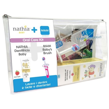 Giuriati Group Oral Care Kit Neutro 1 Dentifricio Baby Nathia 50 Ml + 1 Mam Baby's Brush Giuriati Group Oral Care Kit Neutro 1 Dentifricio Baby Nathia 50 Ml + 1 Mam Baby's Brush
