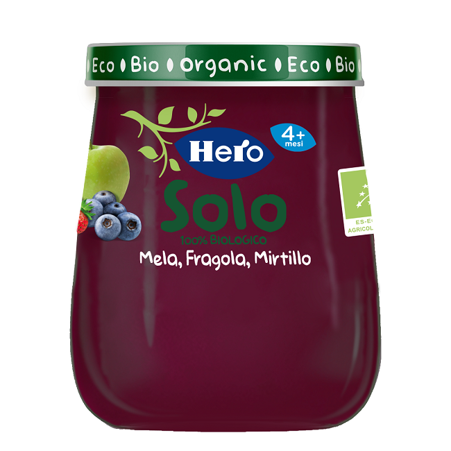 Fater Hero Baby Solo Omogeneizzato Mela Fragola Mirtillo 120 G Fater Hero Baby Solo Omogeneizzato Mela Fragola Mirtillo 120 G