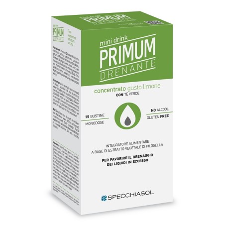 Specchiasol Primum Drenante Minidrink Limone 15 Stick Da 10 Ml Specchiasol Primum Drenante Minidrink Limone 15 Stick Da 10 Ml