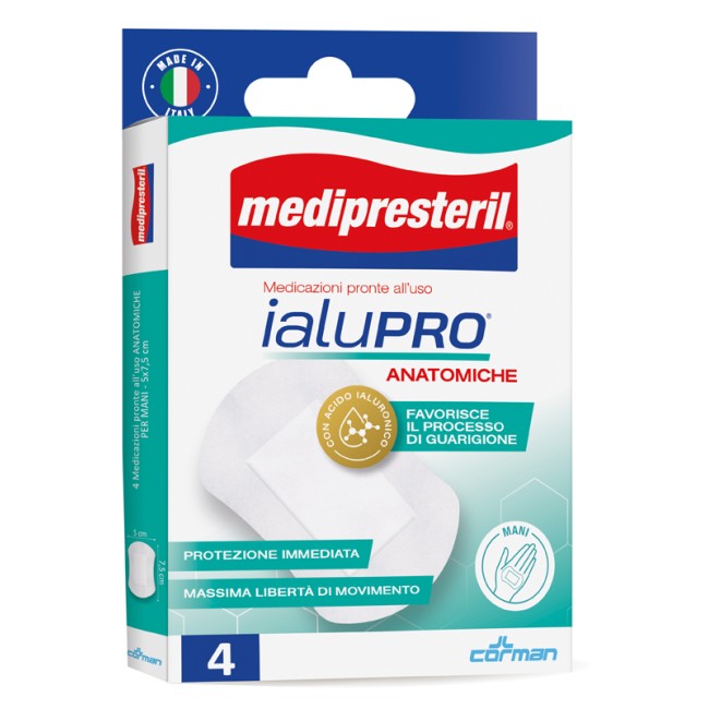 Corman Medipresteril Ialupro Mani 5x7,5 Cm 4 Pezzi Corman Medipresteril Ialupro Mani 5x7,5 Cm 4 Pezzi