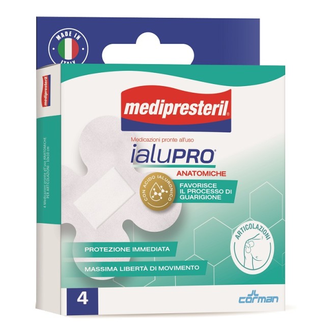 Corman Medipresteril Ialupro Articolazioni 10x10 Cm 4 Pezzi Corman Medipresteril Ialupro Articolazioni 10x10 Cm 4 Pezzi