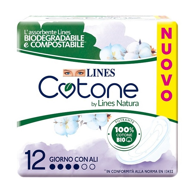 Fater Lines Cotone Bio Ultra Ali 12 Pezzi Fater Lines Cotone Bio Ultra Ali 12 Pezzi