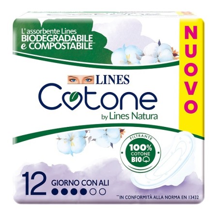Fater Lines Cotone Bio Ultra Ali 12 Pezzi