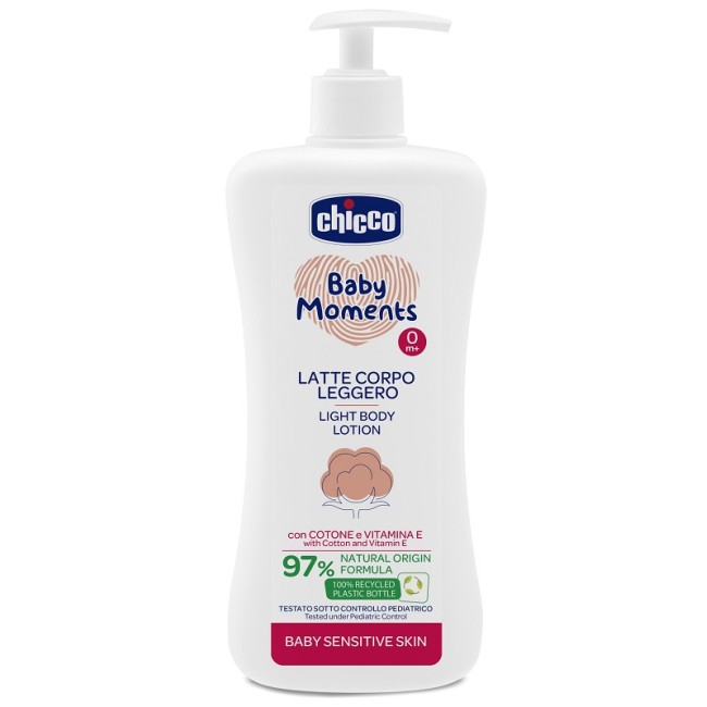 Chicco Baby Moments Latte Corpo Sensitive Leggero 500 Ml