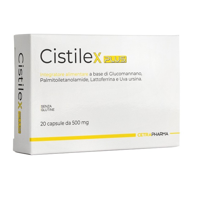 Cetra Pharma Cistilex Plus 20 Capsule Da 500 Mg Cetra Pharma Cistilex Plus 20 Capsule Da 500 Mg