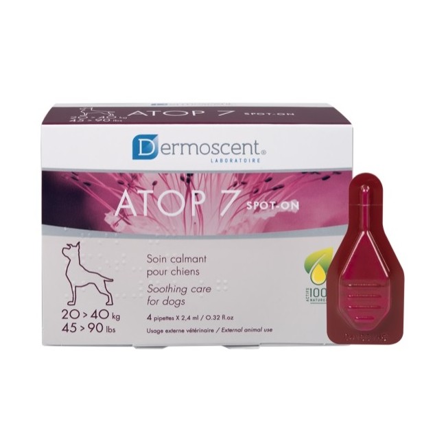 Ldca Atop 7 Spot-on Dogs&cats 20-40 Kg 4 Pipette X 2,4 Ml