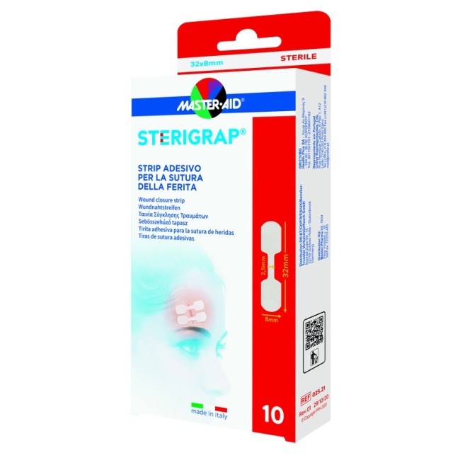 Pietrasanta Pharma Master-aid Sterigrap Strip Adesivo Sutura Ferite 32x8 Mm 10 Pezzi Pietrasanta Pharma Master-aid Sterigrap Strip Adesivo Sutura Ferite 32x8 Mm 10 Pezzi