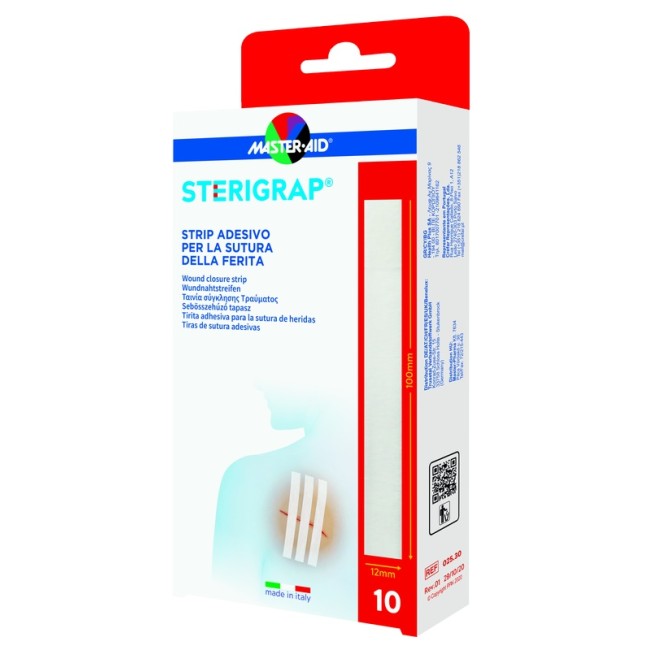 Pietrasanta Pharma Master-aid Sterigrap Strip Adesivo Sutura Ferite 100x12 Mm 6 Pezzi Pietrasanta Pharma Master-aid Sterigrap Strip Adesivo Sutura Ferite 100x12 Mm 6 Pezzi