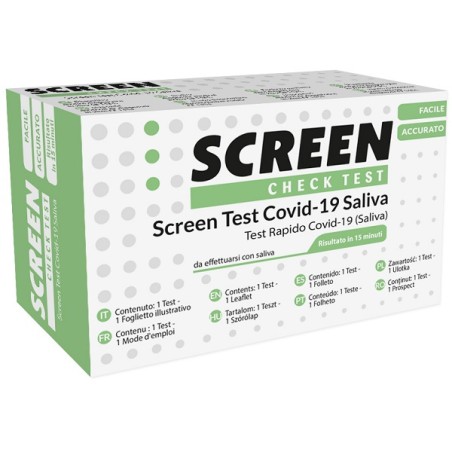 Screen Italia Screen Test Antigenico Rapido Autodiagnostico Covid-19 Sars-cov-2 Campioni Salivari Selftest Covid Saliva Screen Screen Italia Screen Test Antigenico Rapido Autodiagnostico Covid-19 Sars-cov-2 Campioni Salivari Selftest Covid Saliva Screen