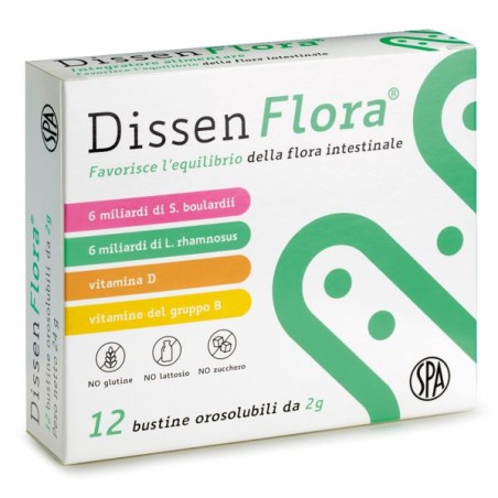 Società Prodotti Antibiotici Dissen Flora 12 Bustine