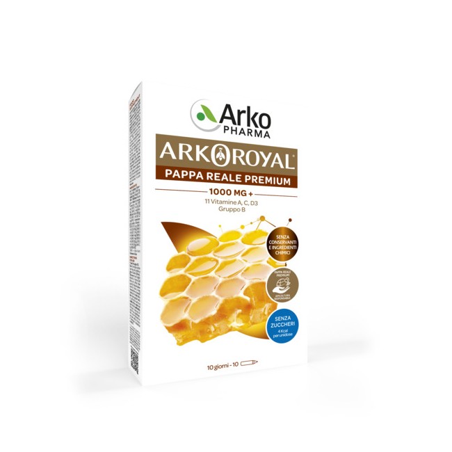 Arkopharma Arkoroyal Immunita' Senza Zucchero 10 Flaconcini Da 15 Ml