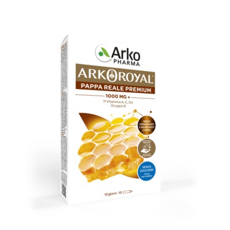 Arkopharma Arkoroyal Immunita' Senza Zucchero 10 Flaconcini Da 15 Ml Arkopharma Arkoroyal Immunita' Senza Zucchero 10 Flaconcini Da 15 Ml