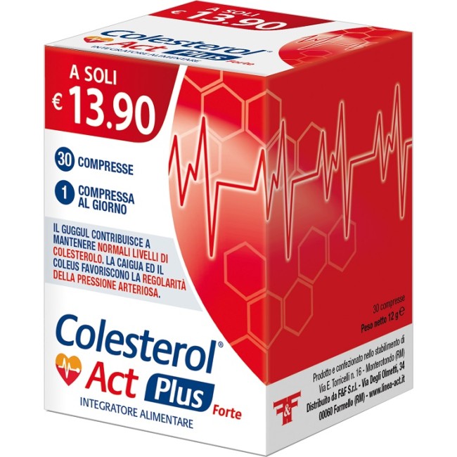 F&f Colesterol Act Plus Forte 30 Compresse F&f Colesterol Act Plus Forte 30 Compresse