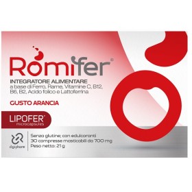 Digi-pharm Romifer 30 Compresse Masticabili Gusto Arancia