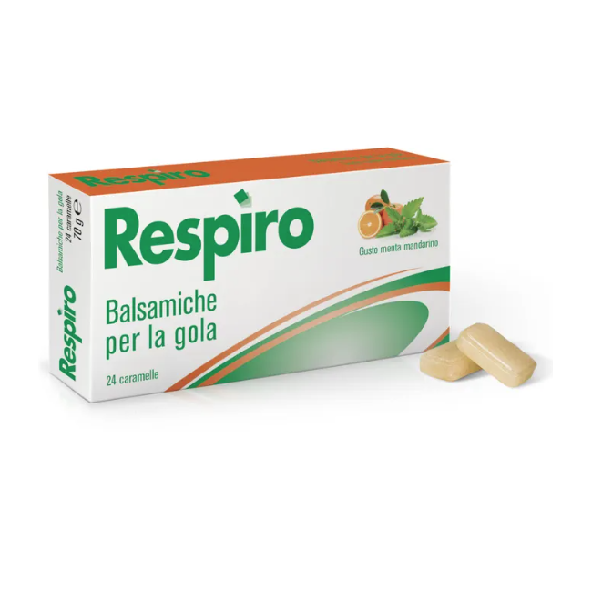 Montefarmaco Pumilene Respiro Caramelle Per La Gola Menta Mandarino 70 G
