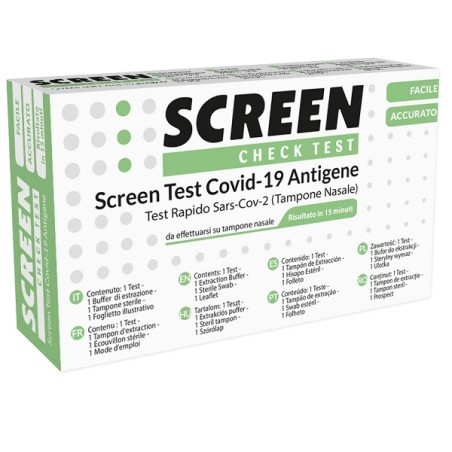 Screen Italia Screen Test Autodiagnostico Antigenico Rapido Covid-19 Sars-cov-2 Tamponi Nasali Selftest Covid Test Antigene Scre Screen Italia Screen Test Autodiagnostico Antigenico Rapido Covid-19 Sars-cov-2 Tamponi Nasali Selftest Covid Test Antigene Scre