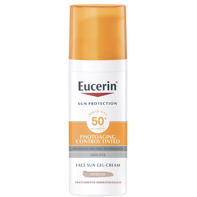 Beiersdorf Eucerin Sun Photoaging Control Tinted Gel Creme Spf50+ Medium 50 Ml