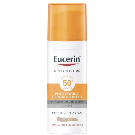 Beiersdorf Eucerin Sun Photoaging Control Tinted Gel Creme Spf50+ Medium 50 Ml Beiersdorf Eucerin Sun Photoaging Control Tinted Gel Creme Spf50+ Medium 50 Ml