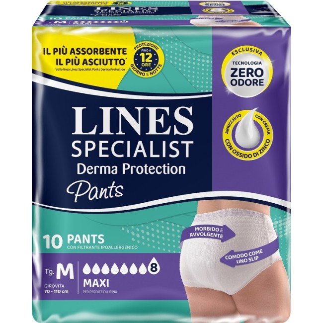 Fater Pannolone Per Incontinenza Lines Specialist Derma Pants Maxi M 10 Pezzi Fater Pannolone Per Incontinenza Lines Specialist Derma Pants Maxi M 10 Pezzi