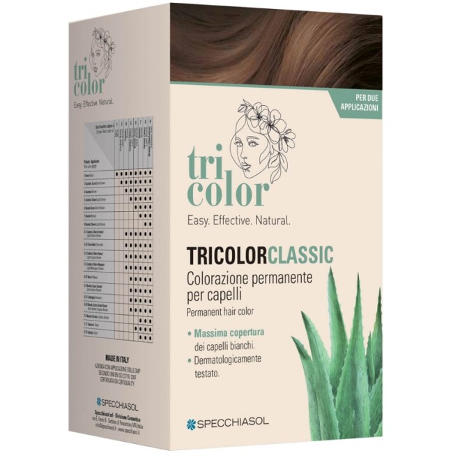 Specchiasol Tricolor Classic 5 Castano Caffe' 2 Tubi 50 Ml + 2 Shaker 50 Ml + 4 Bustine 8 Ml Specchiasol Tricolor Classic 5 Castano Caffe' 2 Tubi 50 Ml + 2 Shaker 50 Ml + 4 Bustine 8 Ml