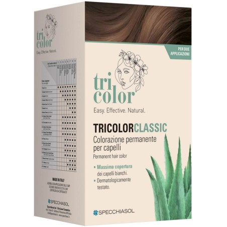 Specchiasol Tricolor Classic 6,3 Nocciola 2 Tubi 50 Ml + 2 Shaker 50 Ml + 4 Bustine 8 Ml