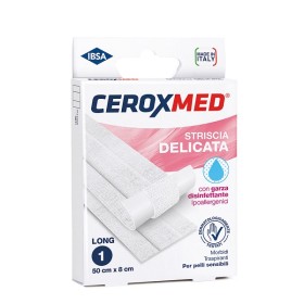 Nova Argentia Striscia Delicata Ceroxmed Con Garza Disinfettante Ipoallergenica Per Pelli Sensibili 50x8cm 1 Pezzo