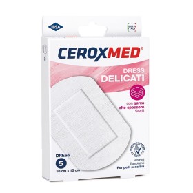 Nova Argentia Dress Delicati Ceroxmed Con Garza Alto Spessore Per Pelli Sensibili 10x15cm 5 Pezzi