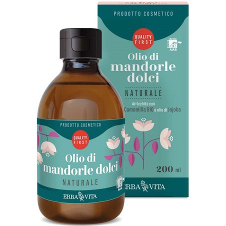 Erba Vita Olio Di Mandorle Dolci Naturale 200 Ml