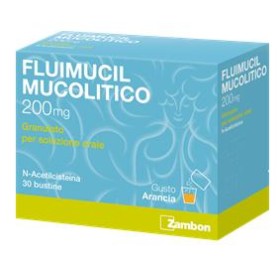 Fluimucil Mucolitico 200 mg Granulato per Soluzione Orale 30 bustine