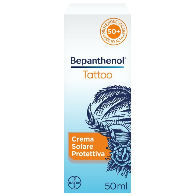 Bayer Bepanthenol Tattoo Crema Solare Protettiva Spf50+ 50 Ml Bayer Bepanthenol Tattoo Crema Solare Protettiva Spf50+ 50 Ml