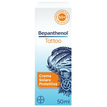 Bayer Bepanthenol Tattoo Crema Solare Protettiva Spf50+ 50 Ml Bayer Bepanthenol Tattoo Crema Solare Protettiva Spf50+ 50 Ml