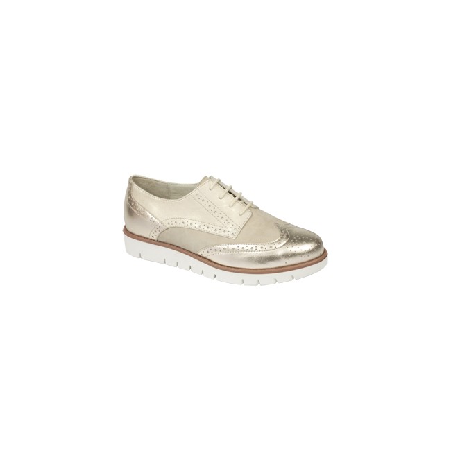 Calzatura virginia summer laminated leather+suede womens platinum 38 tomaia pelle laminata+pelle scamosciata fodera tomaia micro
