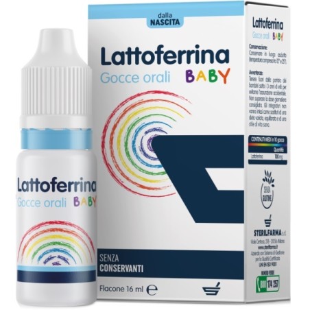 Sterilfarma Lattoferrina Baby Gocce Orali 16 Ml Sterilfarma Lattoferrina Baby Gocce Orali 16 Ml