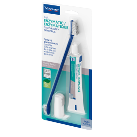 Virbac Kit Dentifricio Enzimatico 70 G + Spazzolino Da Denti + Spazzolino Da Dito