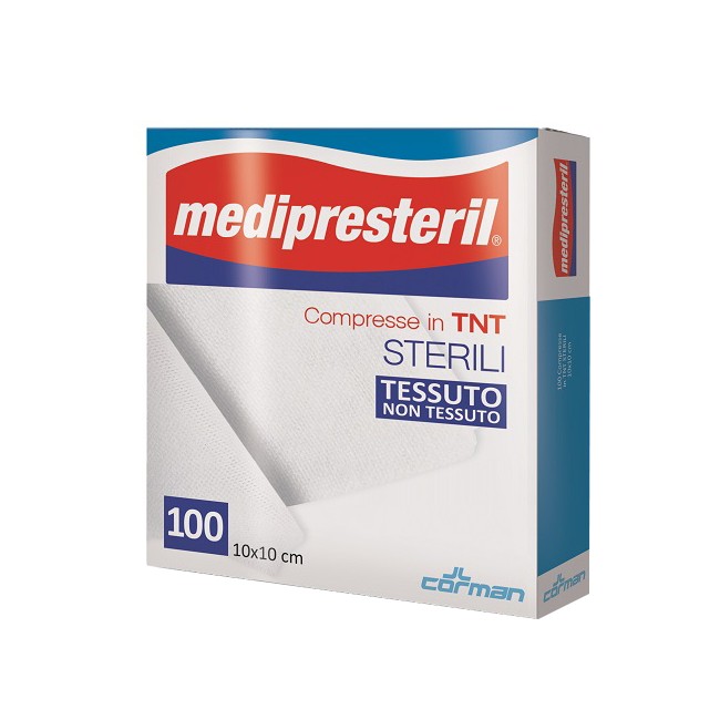 Corman Garza Compressa Medipresteril Tnt 10x10cm 100 Pezzi