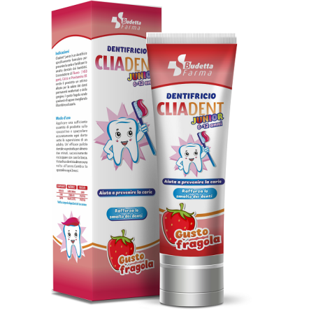Budetta Farma Cliadent Dentifricio Junior 75 Ml Budetta Farma Cliadent Dentifricio Junior 75 Ml