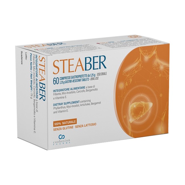 Coohesion Pharma Steaber 60 Compresse Gastroprotette Coohesion Pharma Steaber 60 Compresse Gastroprotette