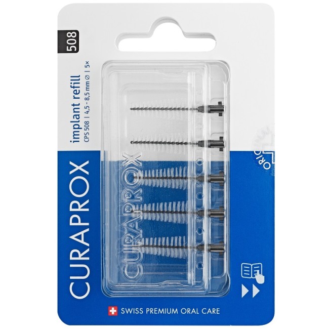 Curaden Healthcare Curaprox Capsule 505 Implant Refill 5 Scovolini Black Curaden Healthcare Curaprox Capsule 505 Implant Refill 5 Scovolini Black