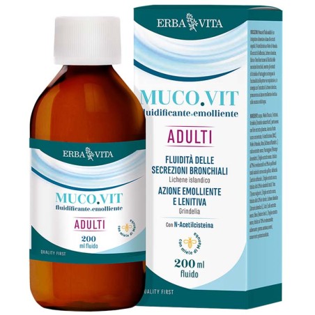 Erba Vita Mucovit Fluido Adulti 200 Ml Erba Vita Mucovit Fluido Adulti 200 Ml