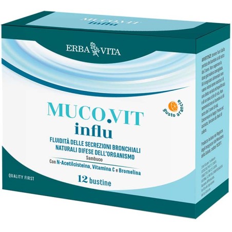 Erba Vita Mucovit Influ 12 Bustine Erba Vita Mucovit Influ 12 Bustine