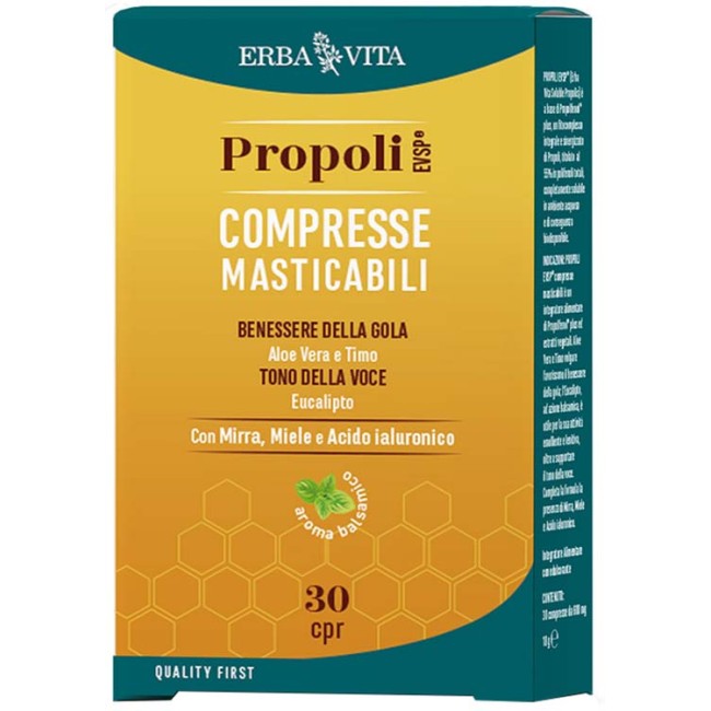 Erba Vita Propoli Evsp 30 Compresse Erba Vita Propoli Evsp 30 Compresse