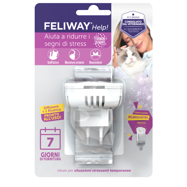 Ceva Salute Animale Feliway Help Diffusore + Ricarica Ceva Salute Animale Feliway Help Diffusore + Ricarica