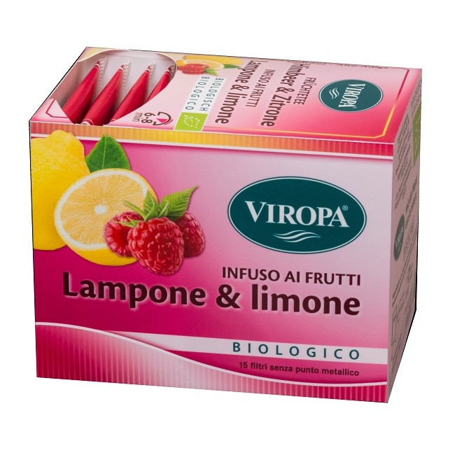 Viropa Import Viropa Infuso Lampone & Limone Bio 15 Bustine Da 2,7 G Viropa Import Viropa Infuso Lampone & Limone Bio 15 Bustine Da 2,7 G